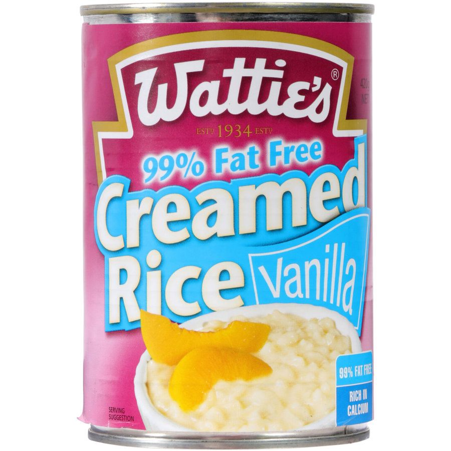 Wattie's Creamed Rice Vanilla 99% Fat Free 420g