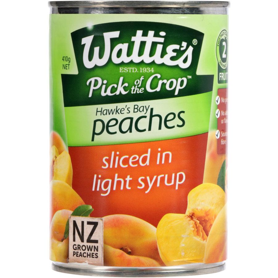 Watties Peaches Sliced In Syrup 410g