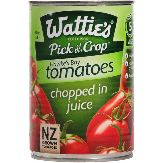 Wattie's Tomatoes Chopped In Juice 400g